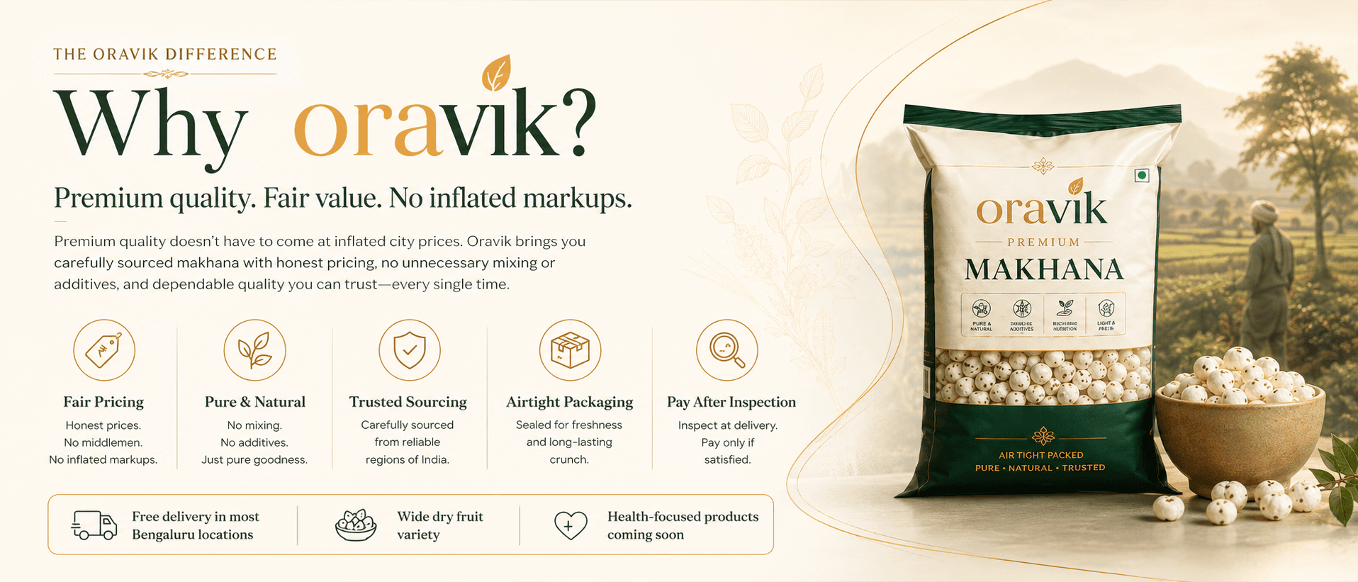 Oravik benefits heading