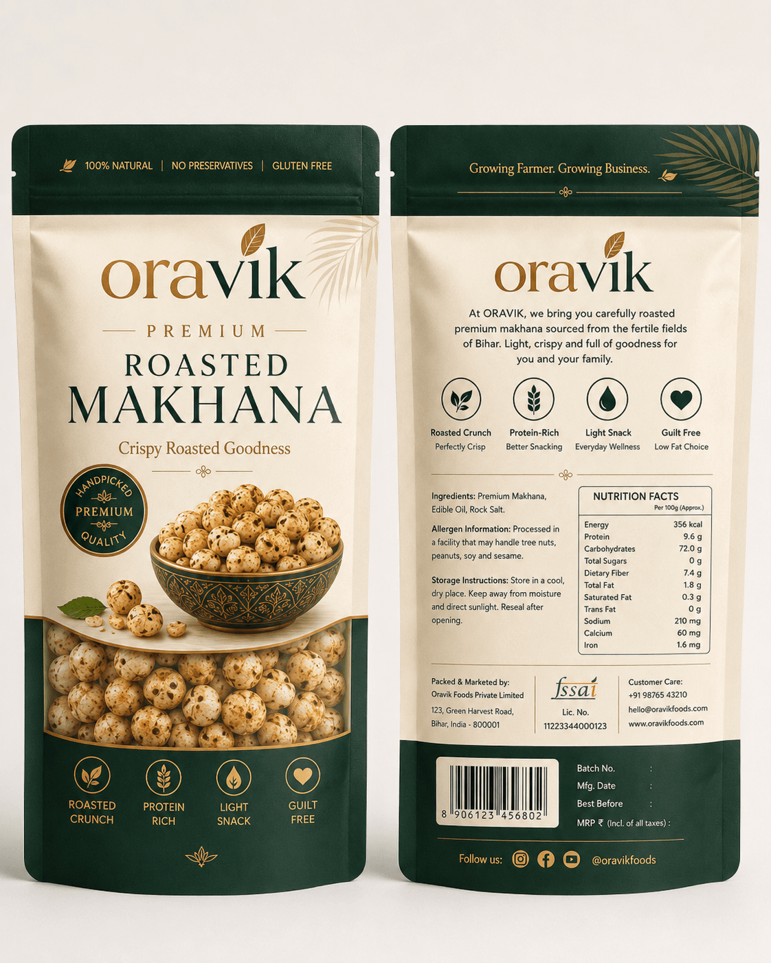 Roasted Crunchy Makhana